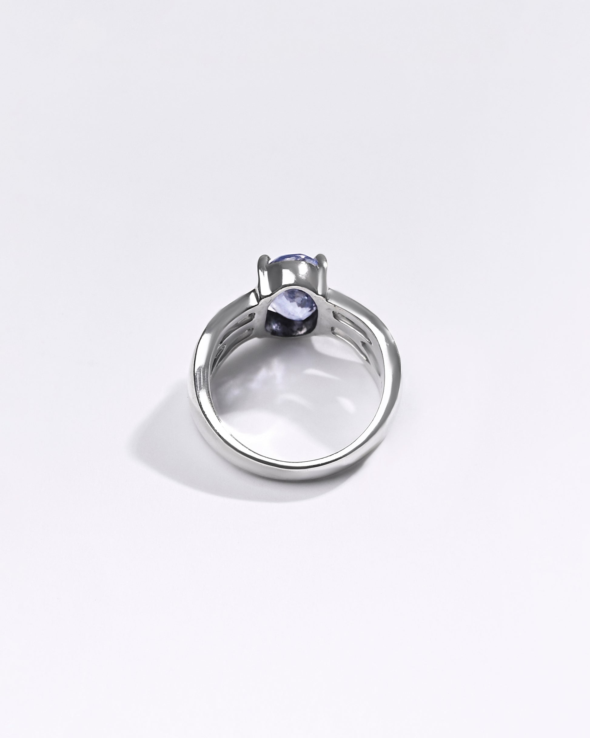 Female Neelam Ring in Sterling Silver from Myra Gems 