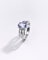 Female Neelam Ring in Sterling Silver from Myra Gems 