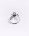 Premium Blue Sapphire (Neelam) Ring in 925 Silver - #1200BO3 - Myra