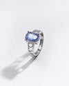 Premium Blue Sapphire (Neelam) Ring in 925 Silver - #1118N4 - Myra