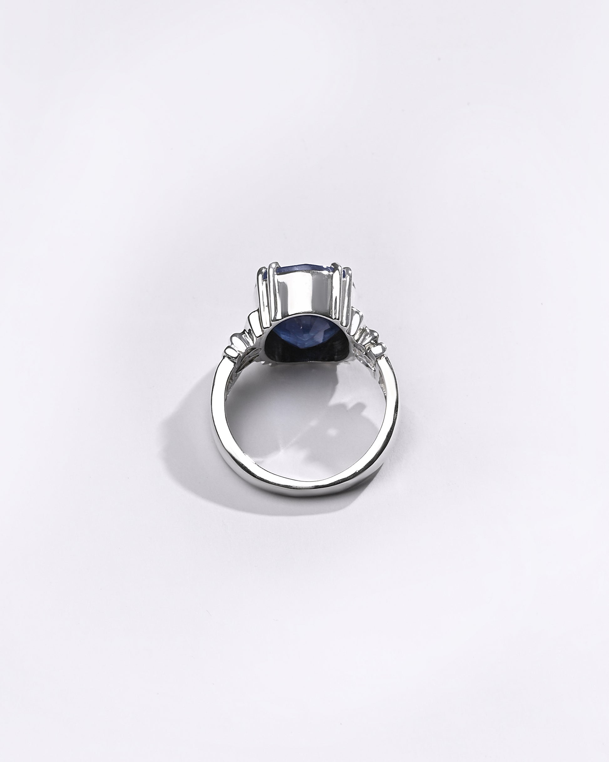 Authentic Neelam Sapphire Ring in Sterling Silver from Myra Gems 