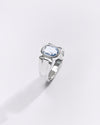 Statement Blue Sapphire (Neelam) Ring in 925 Sterling Silver - Shakti Premium