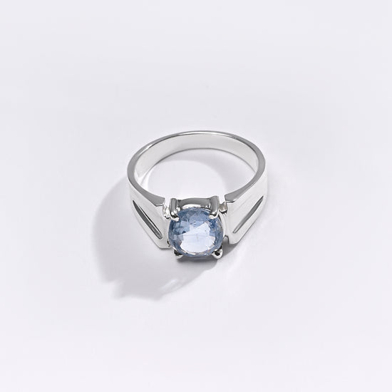 Premium Blue Sapphire (Neelam) Ring in 925 Silver - #1111N4 - Myra
