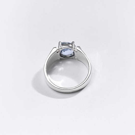 Premium Blue Sapphire (Neelam) Ring in 925 Silver - #1111N4 - Myra