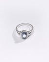 Premium Blue Sapphire (Neelam) Ring in 925 Silver - #1148B - Myra