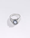 Premium Blue Sapphire (Neelam) Ring in 925 Silver - #1111N8 - Myra