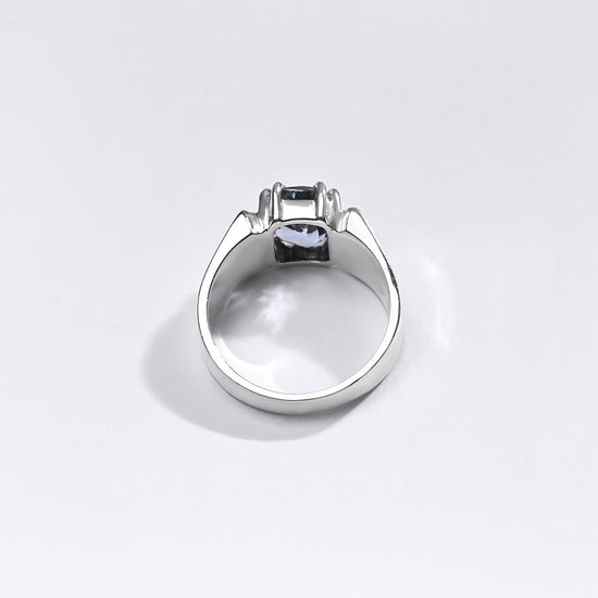 Premium Blue Sapphire (Neelam) Ring in 925 Silver - #1111N8 - Myra