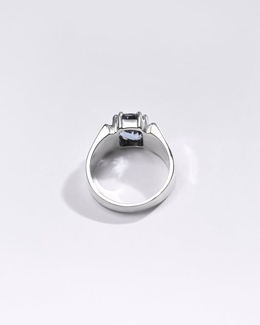 Premium Blue Sapphire (Neelam) Ring in 925 Silver - #1111N8 - Myra