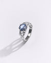 Premium Blue Sapphire (Neelam) Ring in 925 Silver - #1210N8 - Myra