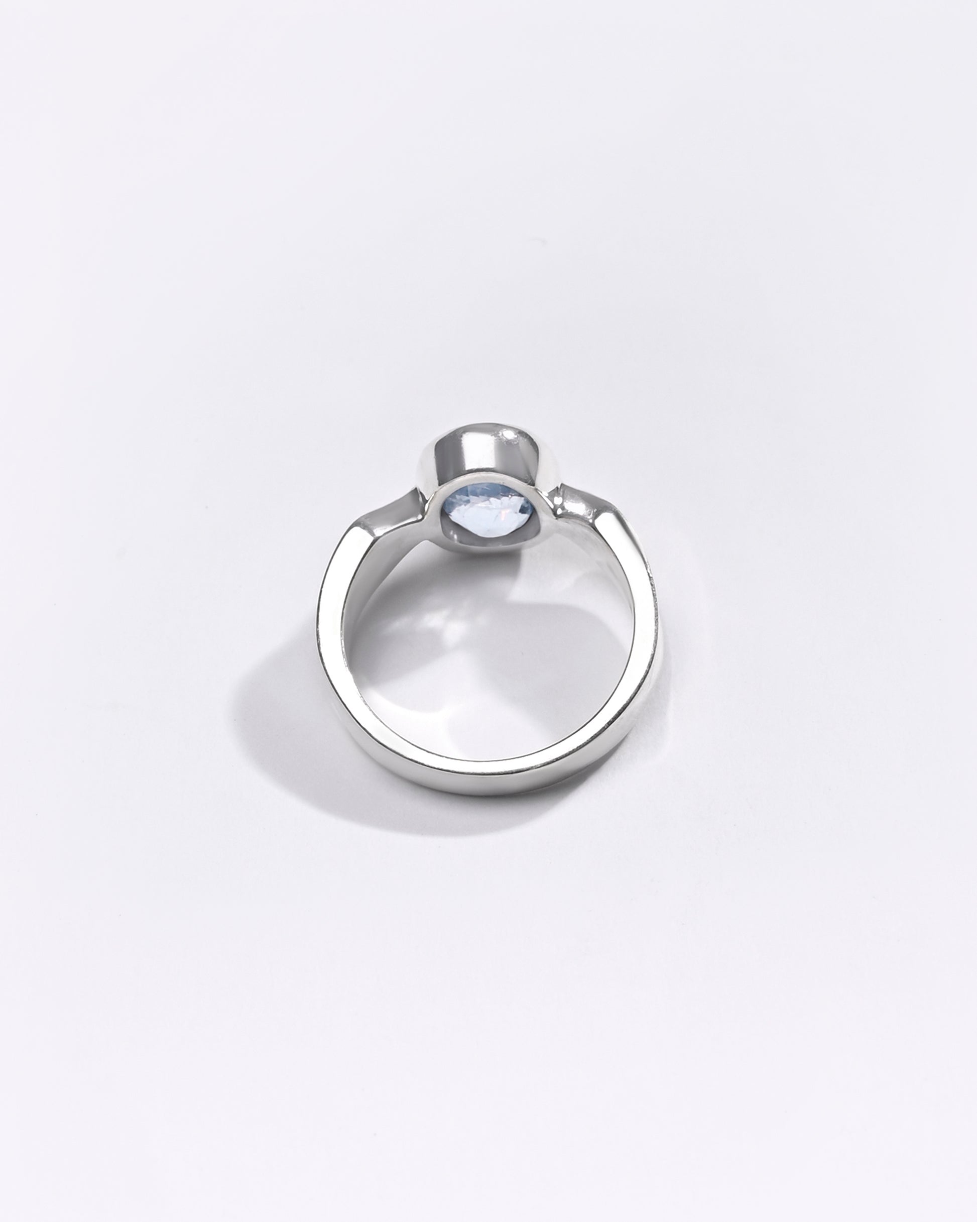 Premium Blue Sapphire (Neelam) Ring in 925 Silver - #1136B - Myra