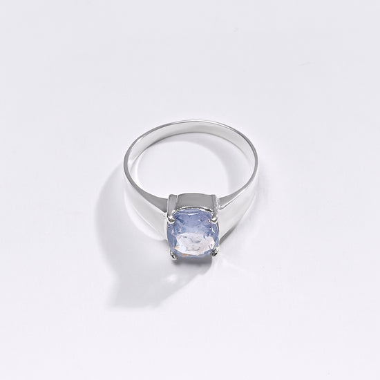 Premium Blue Sapphire (Neelam) Ring in 925 Silver - #1239N4 - Myra