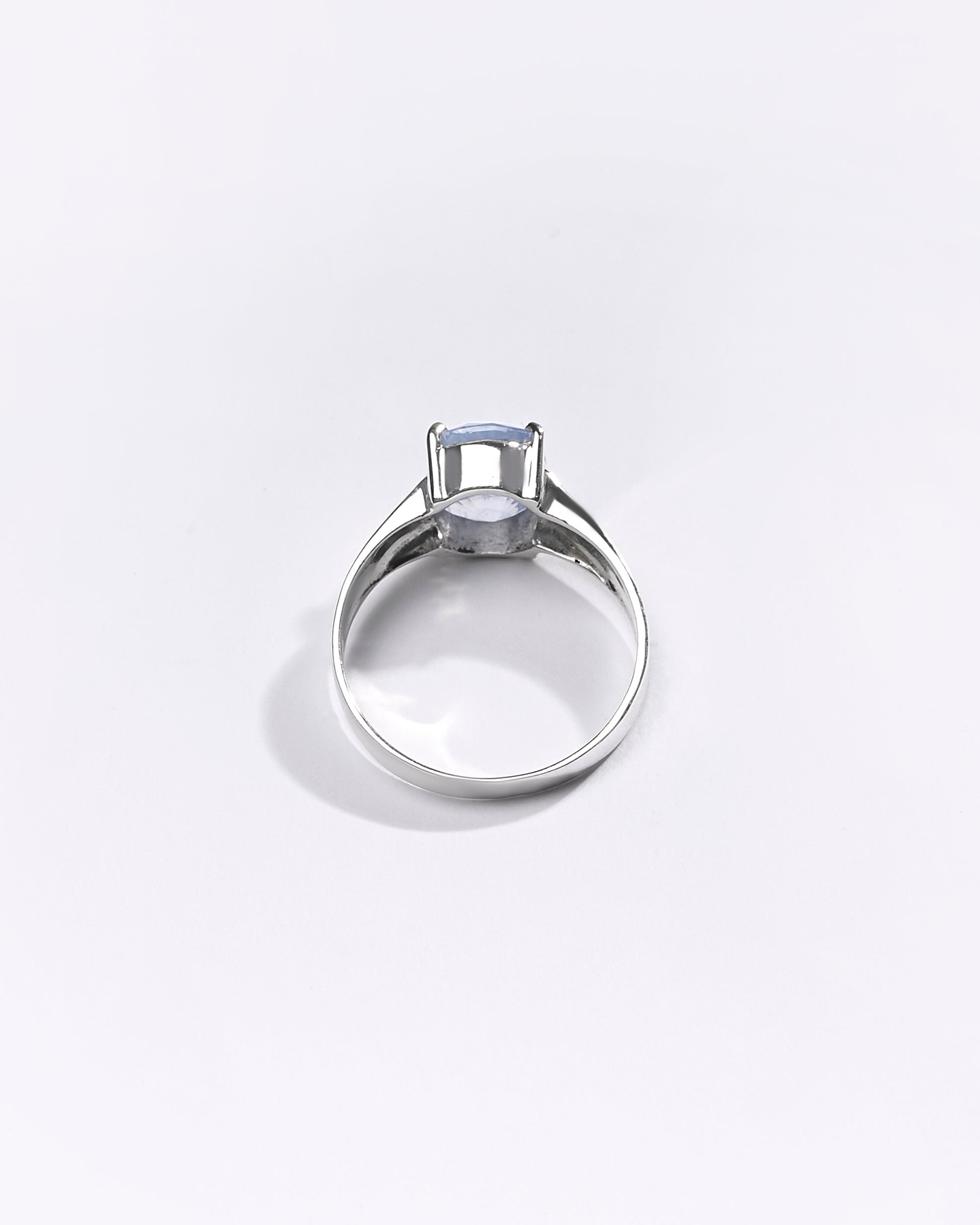 Premium Blue Sapphire (Neelam) Ring in 925 Silver - #1239N4 - Myra