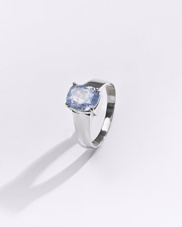 Premium Blue Sapphire (Neelam) Ring in 925 Silver - #1239N4 - Myra