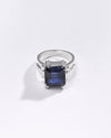 Premium Blue Sapphire (Neelam) Ring in 925 Silver - #1236N8 - Myra