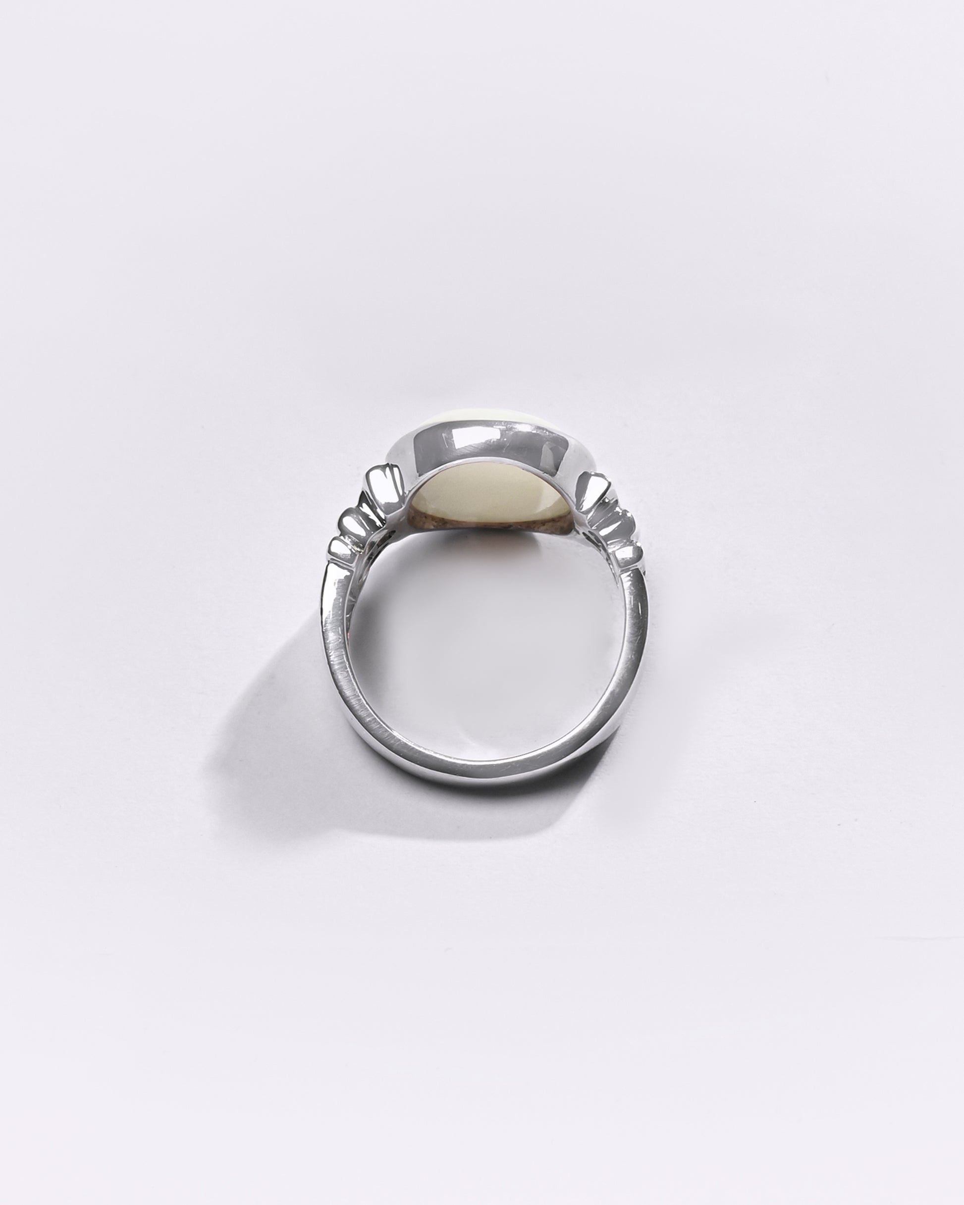 Premium Opal (Doodhiya) Ring in 925 Silver - #1199B - Myra