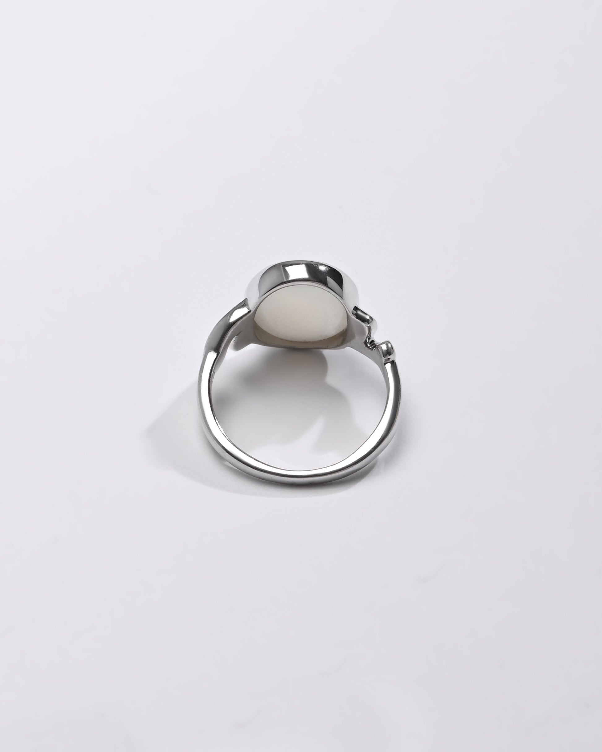 925 Silver Opal (Doodhiya) Ring - #1196B F - Myra