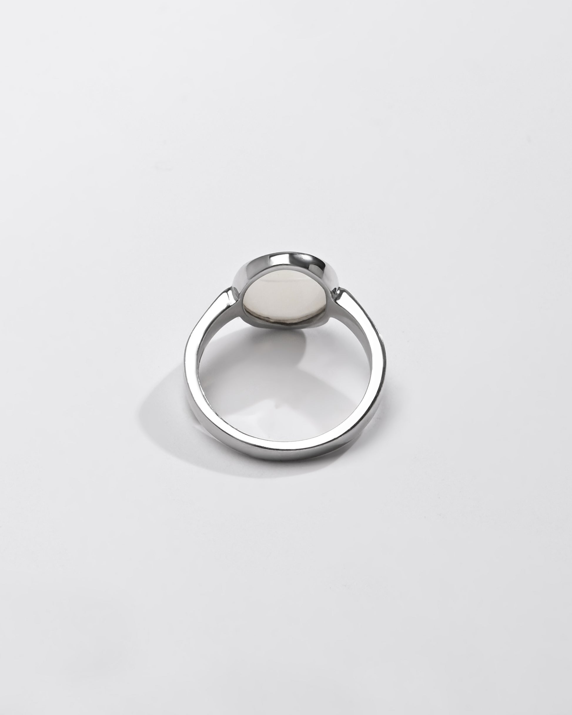 Daily Wear Opal (Doodhiya) Ring – 925 Silver - #1200B F - Myra