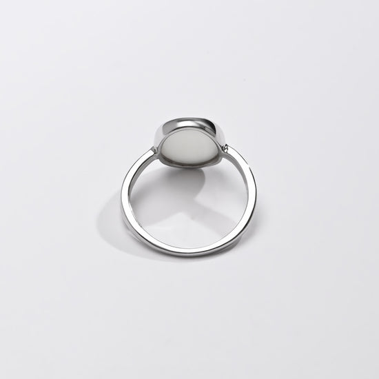 Opal (Doodhiya) Gemstone Ring – 925 Silver - #1201B - Myra