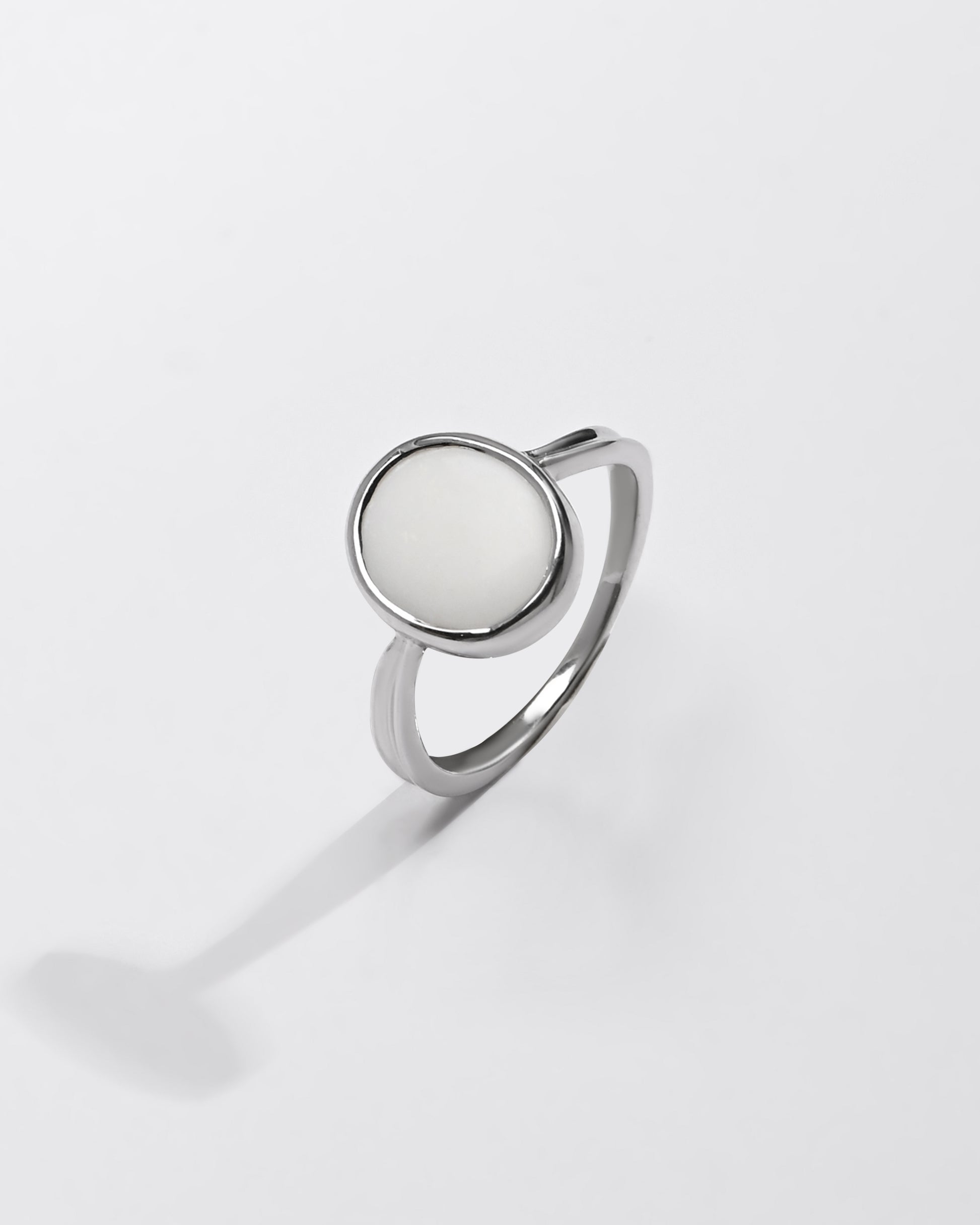 Opal (Doodhiya) Gemstone Ring – 925 Silver - #1201B - Myra