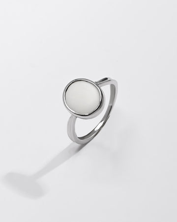 Opal (Doodhiya) Gemstone Ring – 925 Silver - #1201B - Myra