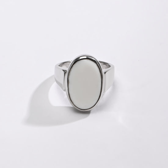 Luxe Opal (Doodhiya) Ring – 925 Silver - #1224B - Myra