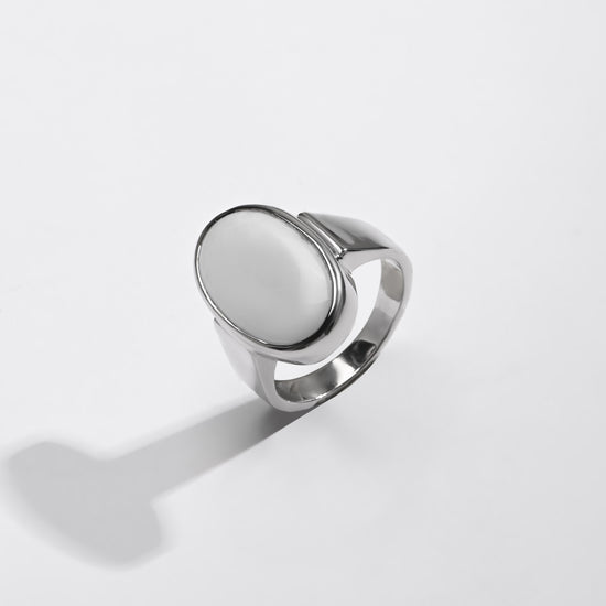 Luxe Opal (Doodhiya) Ring – 925 Silver - #1224B - Myra