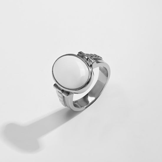 Natural Opal (Doodhiya) Ring – 925 Silver - #1236B - Myra