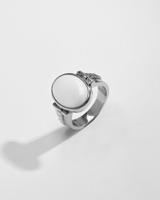 Natural Opal (Doodhiya) Ring – 925 Silver - #1236B - Myra