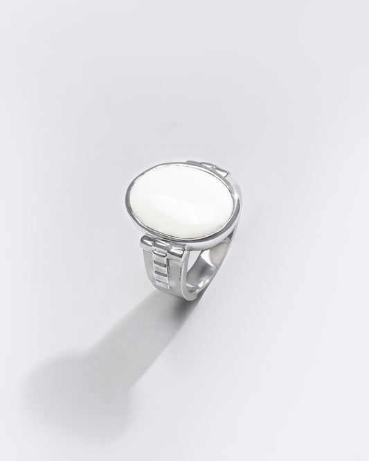 Premium Opal (Doodhiya) Ring in 925 Silver - #1236B - Myra