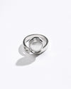 Silver moti ring design for female