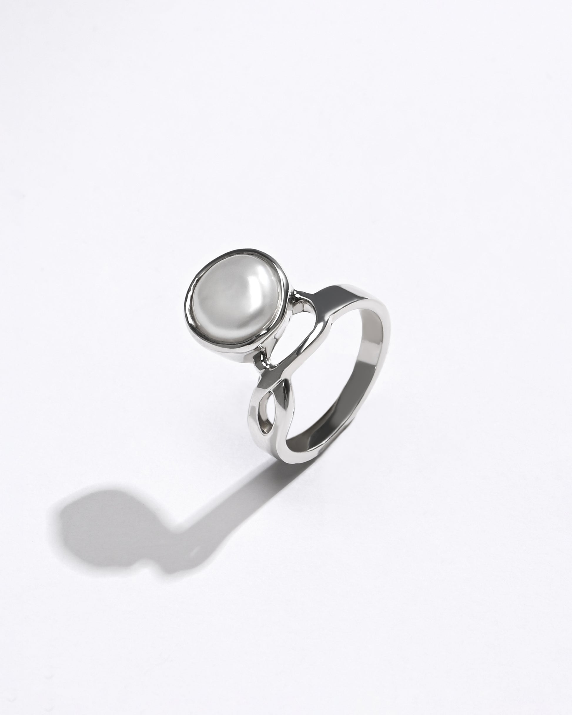 Pearl (Moti) Ring – 925 Silver Minimalist - #1110 R - Myra