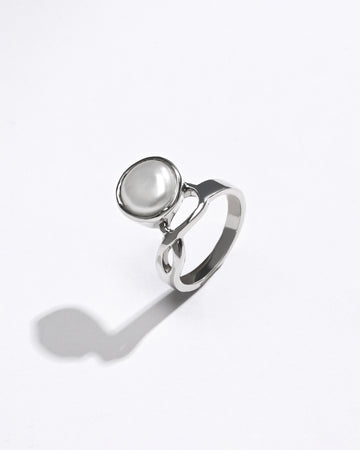 Pearl (Moti) Ring – 925 Silver Minimalist - #1110 R - Myra