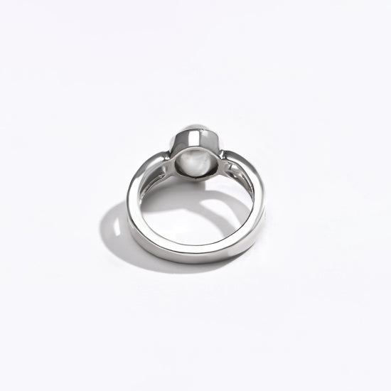 Certified Pearl (Moti) Ring – 925 Silver - #1112 R - Myra