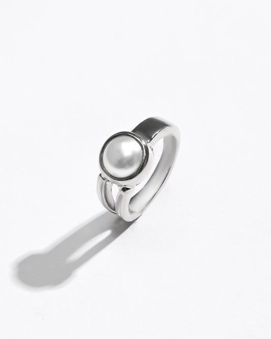 Natural Pearl (Moti) Ring – 925 Silver - #1125 R - Myra