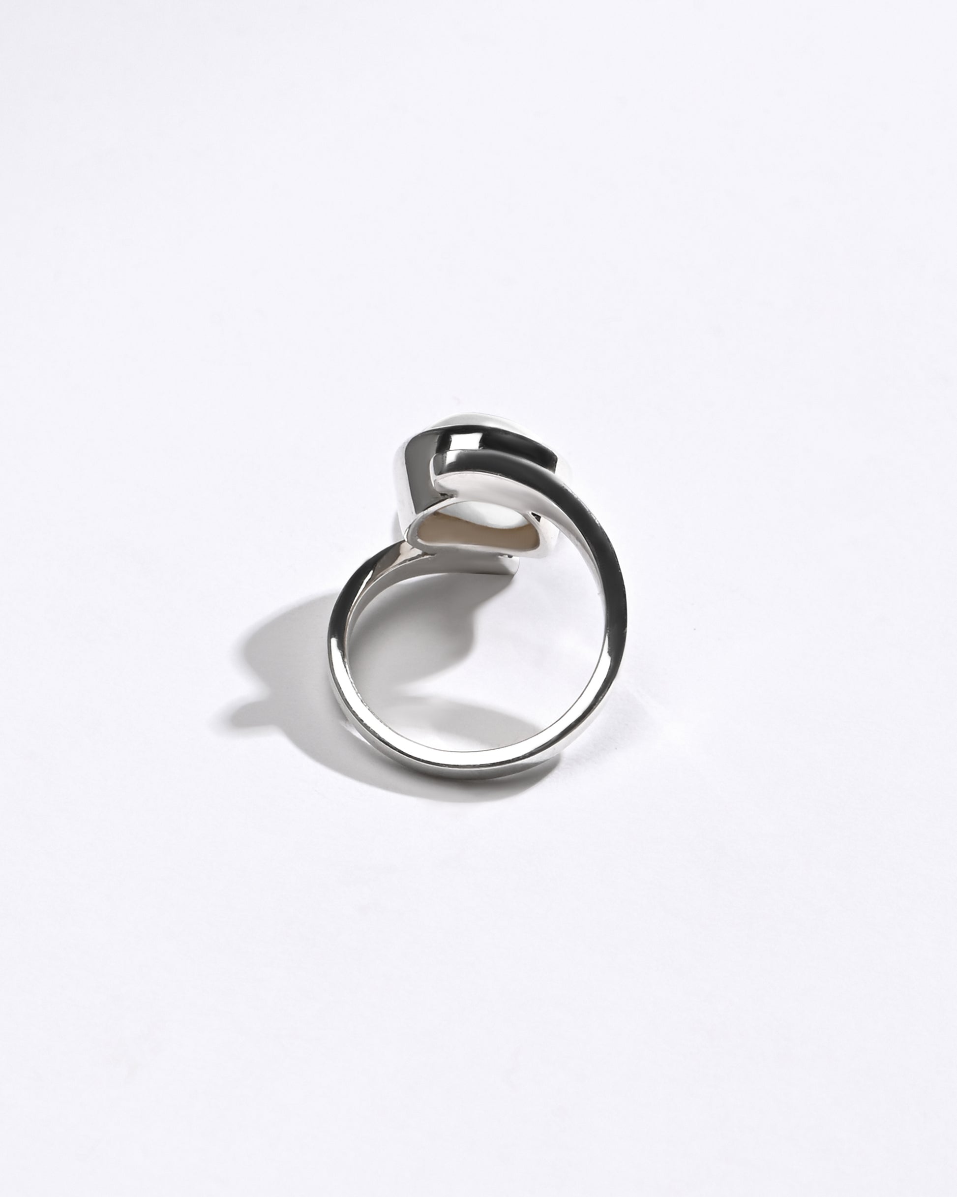 925 Silver Pearl (Moti) Ring - #1138 U - Myra