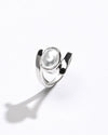 925 Silver Pearl (Moti) Ring - #1138 U - Myra