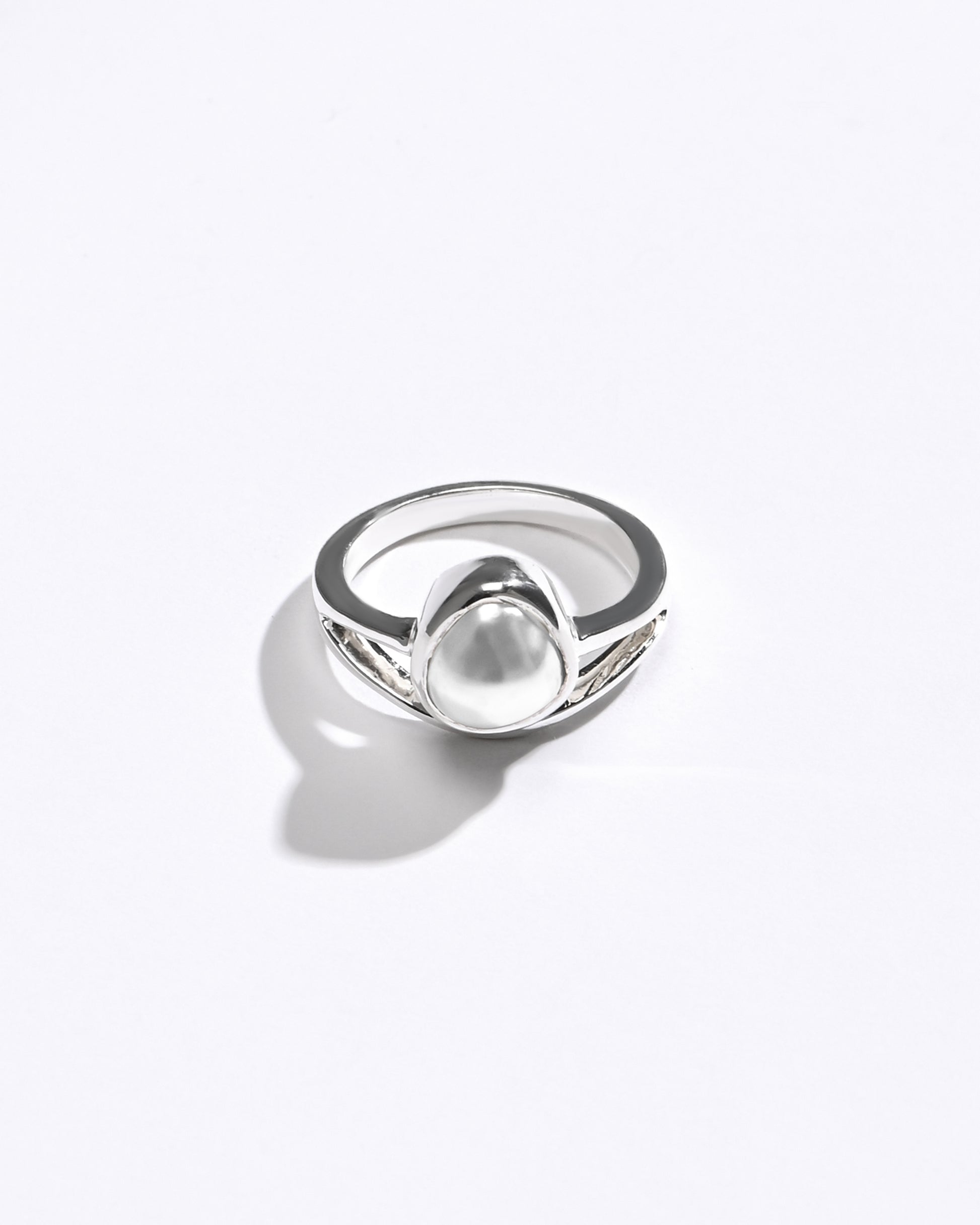 Pearl (Moti) Ring – Pure 925 Silver - #1159 U - Myra
