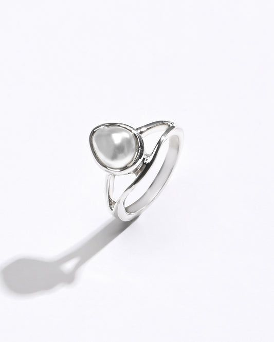 Pearl (Moti) Ring â€“ Pure 925 Silver - #1159 U - Myra