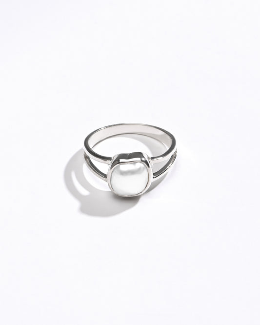 Pearl (Moti) Gemstone Ring – 925 Silver - #1150 U - Myra