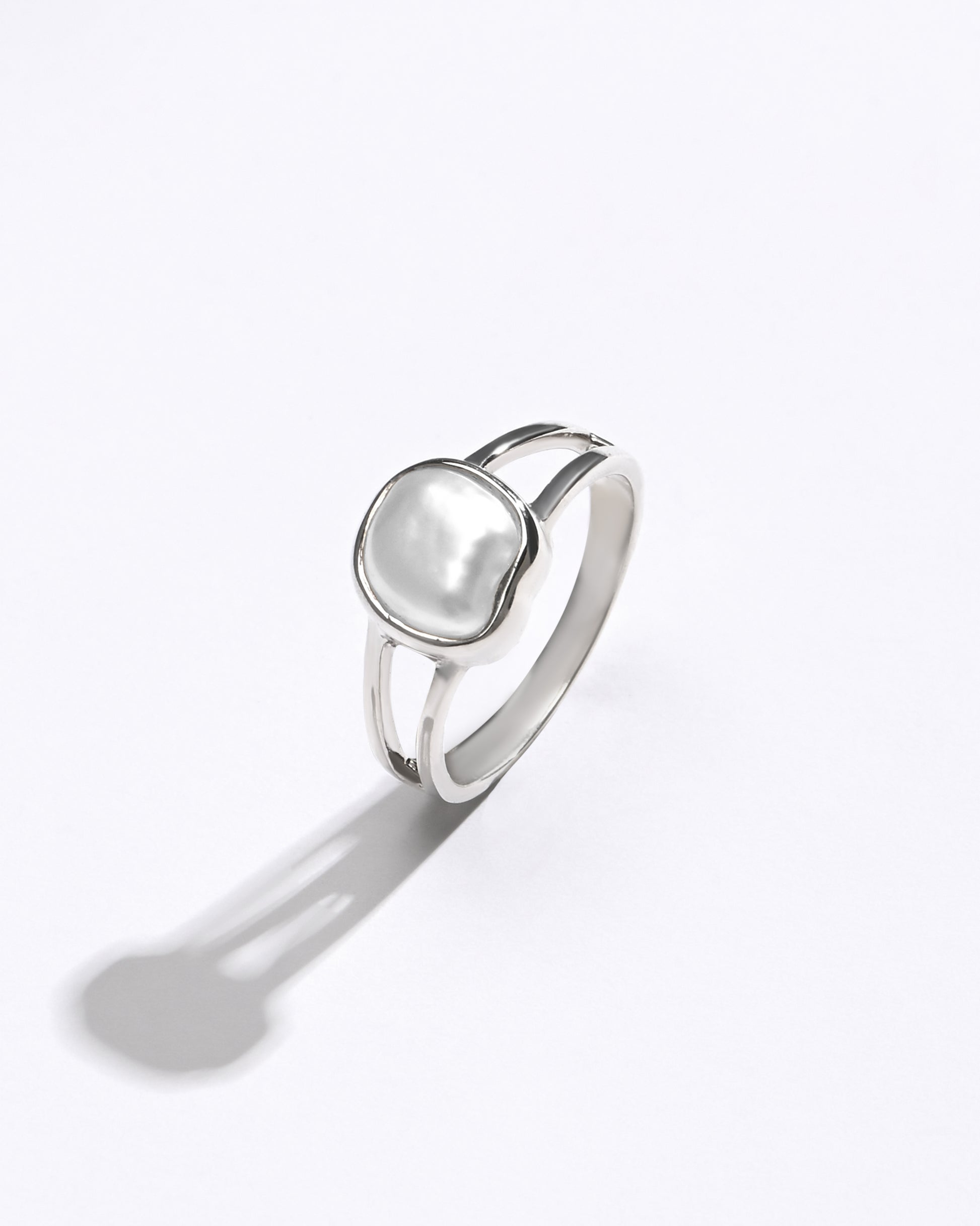 Pearl (Moti) Gemstone Ring – 925 Silver - #1150 U - Myra