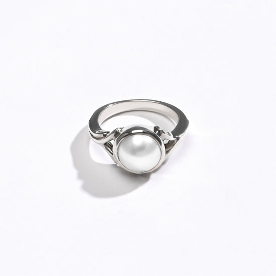 Vedic Pearl (Moti) Ring – 925 Silver - #1175 R - Myra
