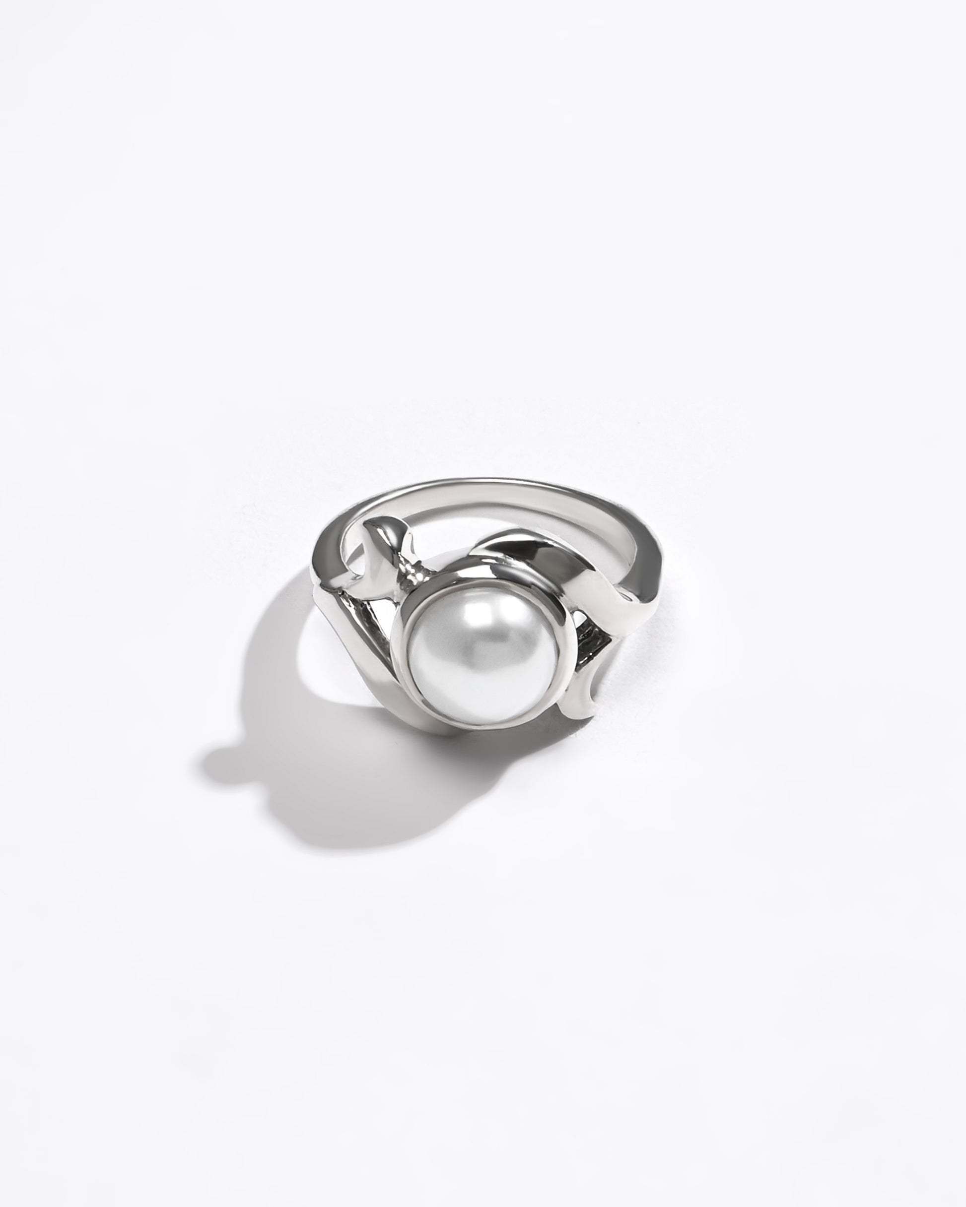 Balanced Pearl (Moti) Ring – 925 Silver - #1177 R - Myra