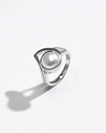 Royal Pearl (Moti) Ring – 925 Silver - #1192 R - Myra