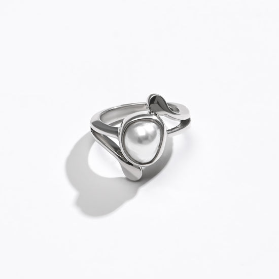 Velvet Pearl (Moti) Ring – 925 Silver - #1253 U - Myra