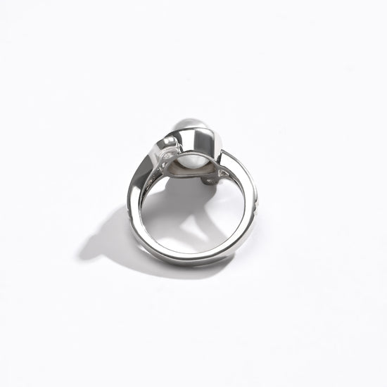 Velvet Pearl (Moti) Ring – 925 Silver - #1253 U - Myra