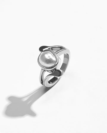 Velvet Pearl (Moti) Ring – 925 Silver - #1253 U - Myra