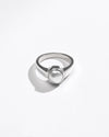 Silver moti ring design