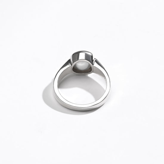 Natural pearl silver ring