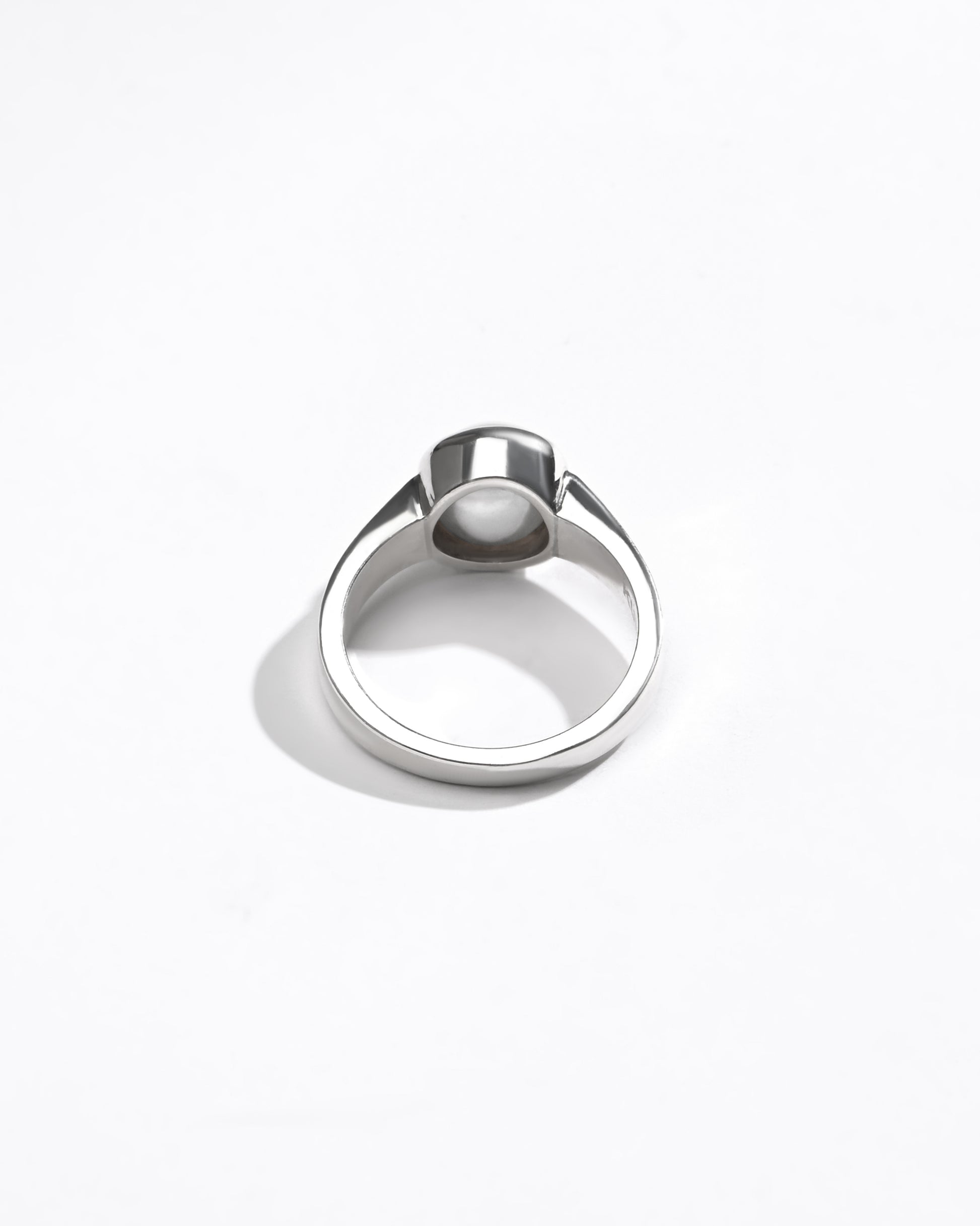 Natural pearl silver ring