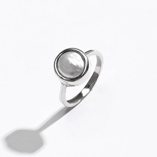 Opulent Pearl (Moti) Ring – 925 Silver - #1218 R - Myra